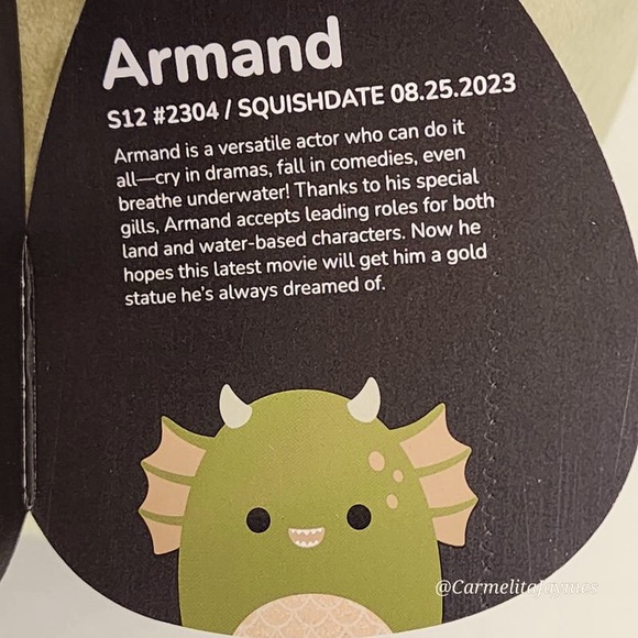 🖤 ARMAND 😈 Swamp Monster SELECT SERIES Original Squishmallow By Kellytoy NWT - Picture 9 of 9